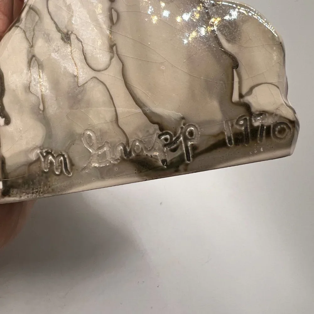 Handcrafted Homemade Hand Glazed Marble Horse Head Sculpture- Home Decor- Table - Picture 6 of 10